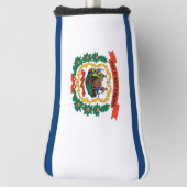 Golf Putter Cover mit Flag West Virginia Staat Headcover (Rotieren 90)