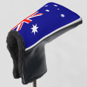 Golf Putter Cover mit Flagge Australiens Headcover (3/4 Vorderseite)