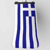 Golf Putter Cover mit Flagge Griechenlands Golf Headcover (Rotieren 90)