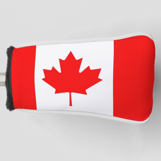 Golf Putter Cover mit Flagge Kanadas Headcover (Vorderseite)