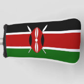 Golf Putter Cover mit Flagge Kenias Headcover (Vorderseite)