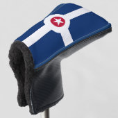Golf Putter Cover mit Flagge von Indianapolis, USA Headcover (3/4 Vorderseite)