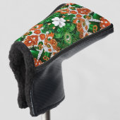 Golf Putter Cover mit Irish Colors Design Headcover (3/4 Vorderseite)
