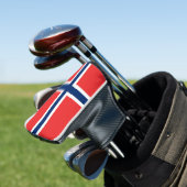 Golf Putter Cover mit norwegischer Flagge Headcover (In Situ)
