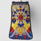 Golf Putter Cover mit rumänischer Farbgestaltung Headcover (Rotieren 90)