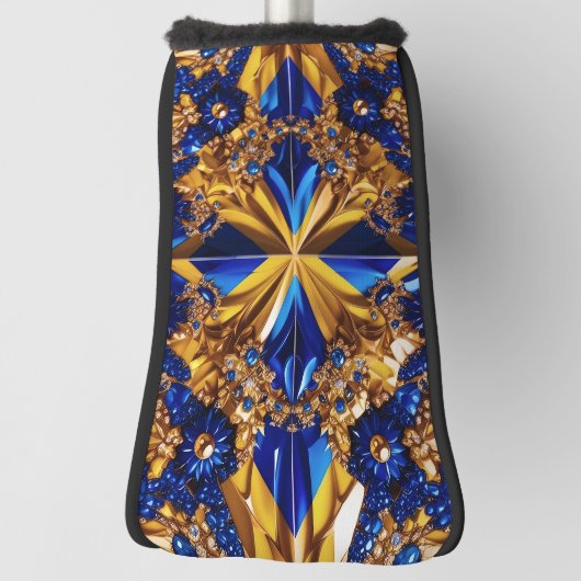 Golf Putter Cover mit Schwedenfarben Design Golf Headcover (Rotieren 90)