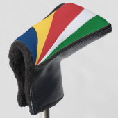 Golf Putter Cover mit Seychelles Colour Design Headcover (3/4 Vorderseite)