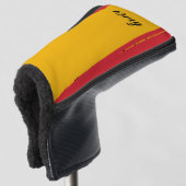 Golf Putter Cover - Spanische Inspiration Headcover (3/4 Vorderseite)