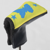 Golf Putter Cover with Flag of Bady Bassit, Brazil Golf Headcover (3/4 Vorderseite)
