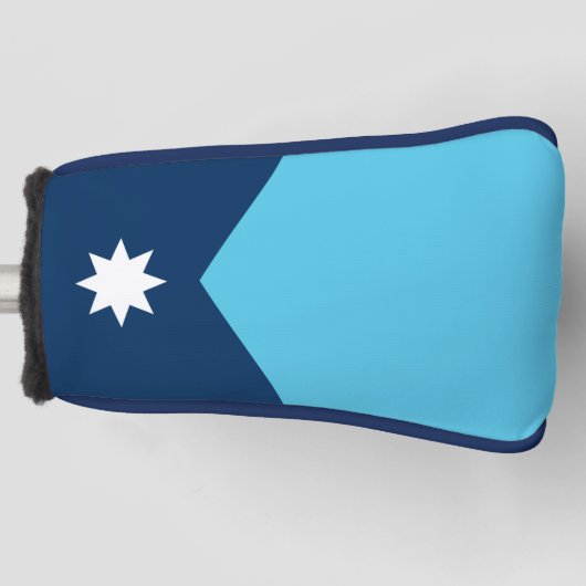 Golf Putter Cover with Flag of Minnesota, USA Headcover (Vorderseite)