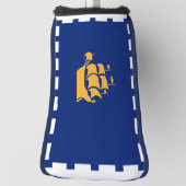Golf Putter Cover with Flag of Quebec City, Canada Headcover (Rotieren 90)
