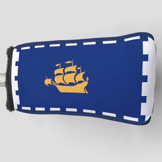 Golf Putter Cover with Flag of Quebec City, Canada Headcover (Vorderseite)