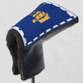 Golf Putter Cover with Flag of Quebec City, Canada Headcover (3/4 Vorderseite)