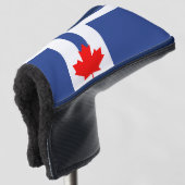 Golf Putter Cover with Flag of Toronto, Canada Headcover (3/4 Vorderseite)