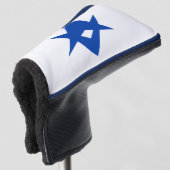 Golf Putter Cover with Flag of Toyota City, Japan Golf Headcover (3/4 Vorderseite)