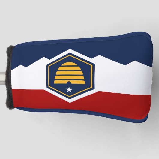 Golf Putter Cover with Flag of Utah, USA Golf Headcover (Vorderseite)