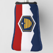Golf Putter Cover with Flag of Utah, USA Headcover (Rotieren 90)