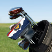 Golf Putter Cover with Flag of Utah, USA Headcover (In Situ)