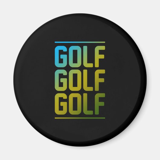 Golf Putter Golf Club Golfplatz Golfer Birdie Gesc Magnet (Vorne)