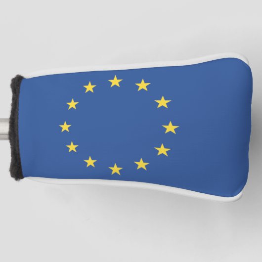 Golf Putter Head Cover mit europäischer Flagge Golf Headcover (Vorderseite)