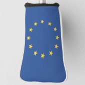 Golf Putter Head Cover mit europäischer Flagge Headcover (Rotieren 90)