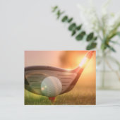 Golf Putter Postkarte (Stehend Vorderseite)
