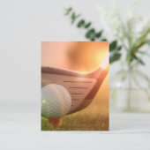 Golf Putter Postkarte (Stehend Vorderseite)