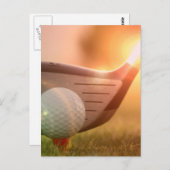Golf Putter Postkarte (Vorne/Hinten)