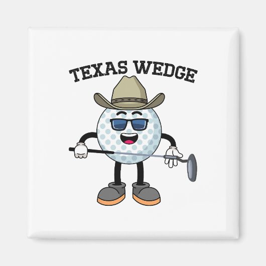 Golf Putter Texas Wedge Golf Club Texas Cowboy Cou Magnet (Vorne)