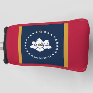 Golf-Putterabdeckung mit Flagge von Mississippi, U Golf Headcover
