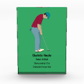 Golf Putting Award/Trophäe Fotoblock (Vorderseite)