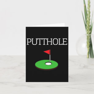 Golf Putting Funny Sarcastic Grafik T Shirt Putth Karte