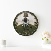 Golf Putting Golfer Gift Große Wanduhr (Zuhause)