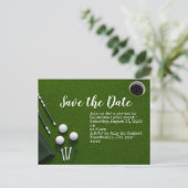 Golf Putting Green mit Golfball Postkarte (Stehend Vorderseite)