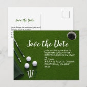 Golf Putting Green mit Golfball Postkarte (Vorne/Hinten)