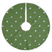 Golf Putting Green Monogram Weihnachtsbaumrock Polyester Weihnachtsbaumdecke (Vorderseite)