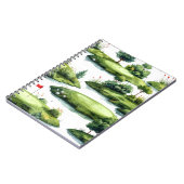 Golf-Putting-Green Notizblock (Linke Seite)