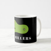 Golf Putting Green Personalisiert Kaffeetasse (VorderseiteRechts)