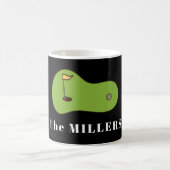 Golf Putting Green Personalisiert Kaffeetasse (Mittel)