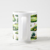 Golf Putting Grünfläche Jumbo-Tasse (Rückseite)