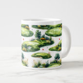 Golf Putting Grünfläche Jumbo-Tasse (Vorderseite Rechts)
