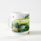 Golf Putting Grünfläche Kaffeetasse (Vorderseite Links)
