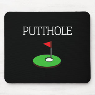 Golf Putting Lustig Sarkastisch Grafik T-Shirt Put Mousepad