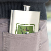 Golf Putting the Green , Classic Hip Flask Flachmann (Beispiel)