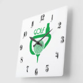 Golf Quadratische Wanduhr (Winkel)
