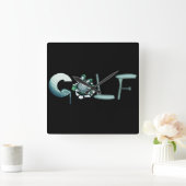 Golf Quadratische Wanduhr (Zuhause)