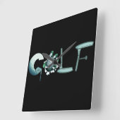 Golf Quadratische Wanduhr (Winkel)