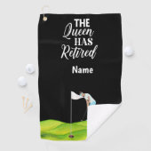 Golf Queen hat Golf Handtuch ausbezahlt (Insitu)