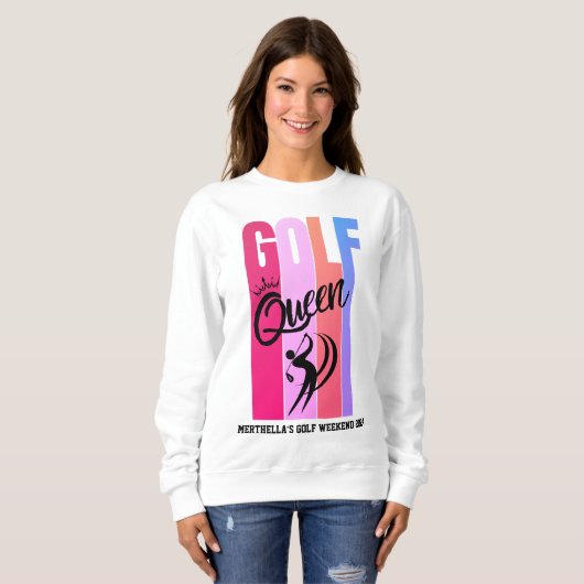GOLF-QUEEN-Individuelle Name Sweatshirt (Vorne ganz)