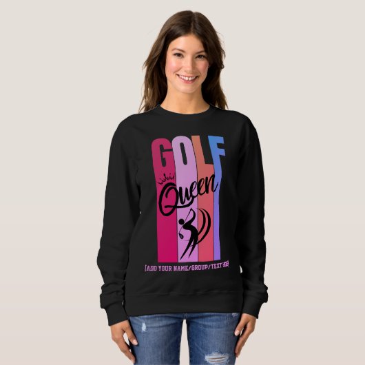 GOLF-QUEEN-Individuelle Name Sweatshirt (Vorne ganz)